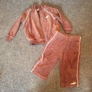 Puma Velour Track Suit - 12mo